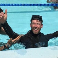 Sylvain Desaulniers, détenteur d'un record canadien de plongée en apnée