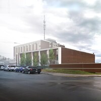 Les plans de l'agrandissement de l'usine de filtration d'eau.