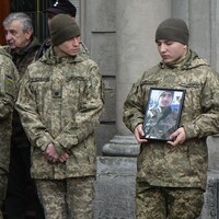 Funérailles d'un soldat ukrainien.