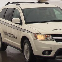Un véhicule de la division Urgence sociale