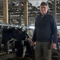 Pascal D’huyvetter près de ses vaches.
