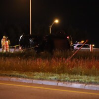 Accident sur l'autoroute Félix-Leclerc