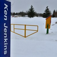Vue sur l'ancien site de l'école Ken Jenkins situé dans le nord-ouest de Regina.
