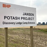 Le site de constructions de la nouvelle mine de potasse à Jansen en Saskatchewan.