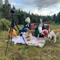 Une performance de 'Eat Art' dans une vallée du Yukon.