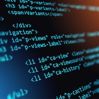 Lignes de code sur un écran d'ordinateur.