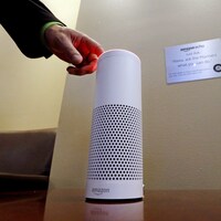 L’appareil Echo, d’Amazon, activé par Alexa, l’assistant vocal.