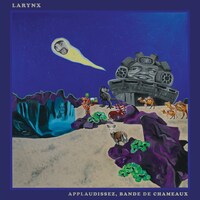 La pochette du 2e album de Larynx, Applaudissez, bande de chameaux.
