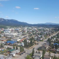 Vue sur la ville de Whitehorse, Yukon