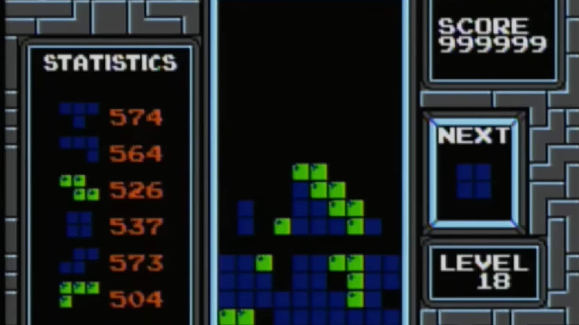Une partie de Tetris