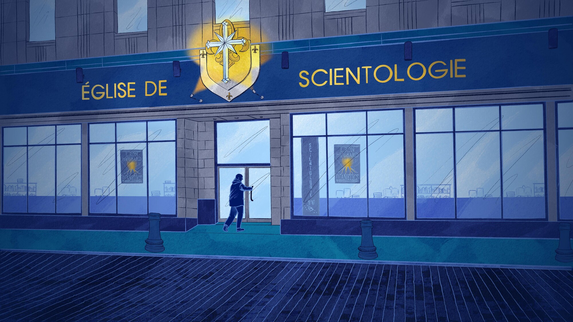 Les locaux de l'église de scientologie à Québec.