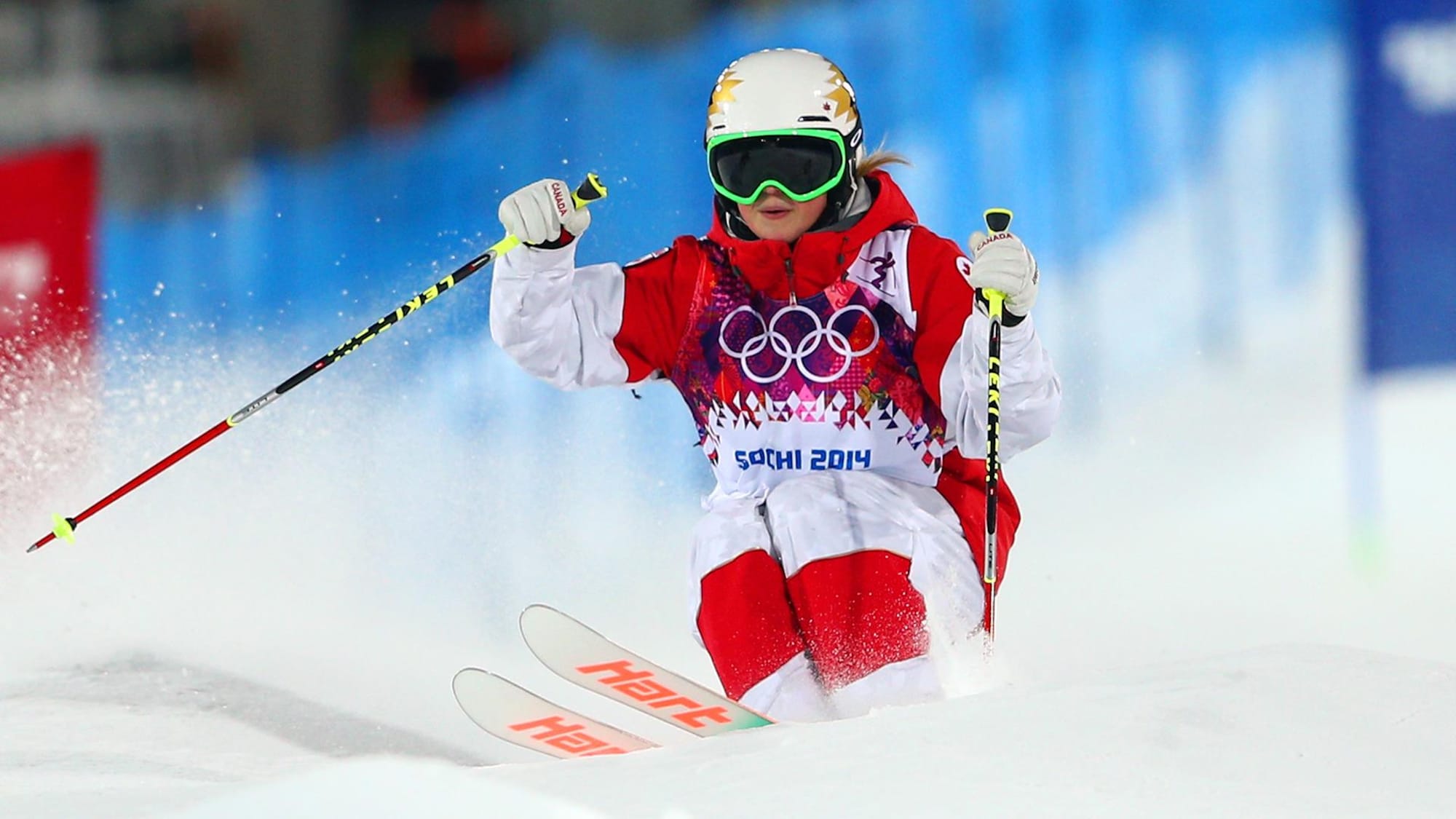 Elle dévale la piste