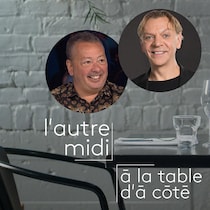 L'autre midi avec Normand Brathwaite et Marc Labrèche.
