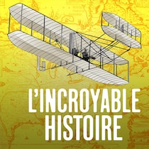 Illustration d'un avion avec la mention du titre du balado.