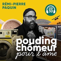 Illustration montrant Jonathan Roberge et plusieurs objets du quotidien.