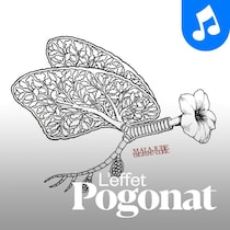 L'image de la couverture de l'album Trompe-l’oeil de Malajube représente une fleur avec des ailes.