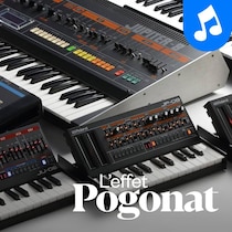 Des synthétiseurs placés côte-à-côte.