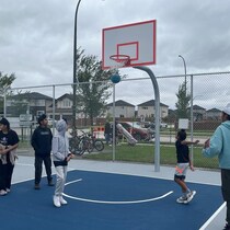 Terrain de basketball de Eaglewood Park.