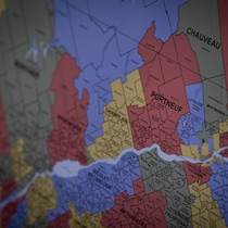 La carte électorale du Québec.