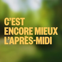 «C'est encore mieux l'après-midi».