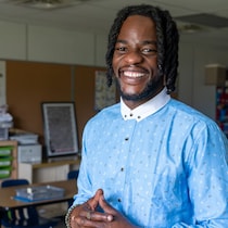 Le Fransaskois Christian Mbanza, en 2024.