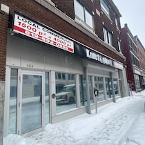 Un local vacant au centre-ville de Trois-Rivières.