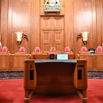 La salle d'audience de la Cour suprême du Canada.