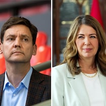 David Eby et Danielle Smith
