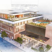 Un dessin représentant le projet de Maison de la francophonie à Regina.