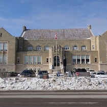 Une école à Saint-Boniface au Manitoba le 3 mars 2026.