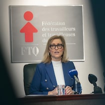 Magali Picard en conférence de presse.