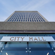 L'hôtel de ville de Regina, en Saskatchewan, le 17 novembre 2025.