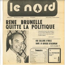 Première page de la première édition du Journal Le Nord, publiée le 24 mars 1976