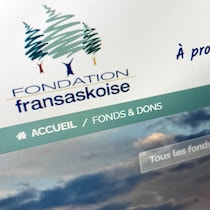 Le site Internet de la Fondation fransaskoise sur la page des différents fonds et dons.