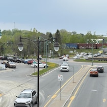 Un rond point à Shawinigan.