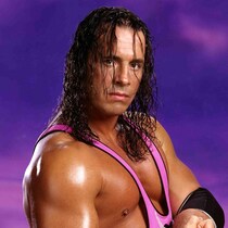 Bret The Hitman Hart avec son regard sérieux.