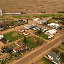 Le village de Zenon Park, en Saskatchewan, en mai 2022.