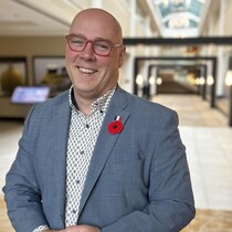 Martin Théberge à l'hôtel Marriott à Halifax.