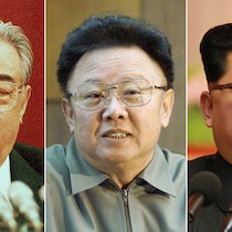 Kim Il-sung, Kim Jong-il et Kim Jong-un