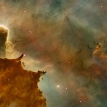 Une nébuleuse dans le cosmos.