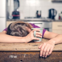 Une femme fatiguée