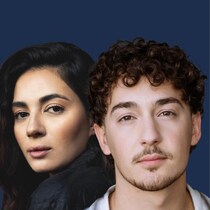 Montage avec Mounia Zahzam et Mikaël Conde pour l'annonce de la saison 2 de la série Malgré moi.
