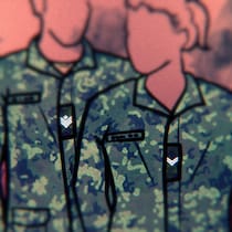 Illustration de deux membres des Forces armées