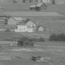 Des maisons qui se situaient sur le territoire de Forillon avant l'expropriation de centaines de gaspésiens.