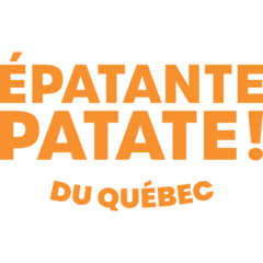 Logo de l'entreprise Les Emballeurs de patates constitué des mots Épatantes patates du Québec. 
