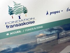 Le site internet de la Fondation fransaskoise sur la page des différents fonds et dons.