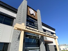 Nouveau bureau de la FSIN, la Fédération des nations autochtones souveraines de la Saskatchewan, dans le nord-ouest de Saskatoon, 2 septembre 2022.