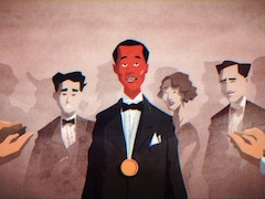 Illustration de Raymond Gray Lewis avec une médaille olympique.