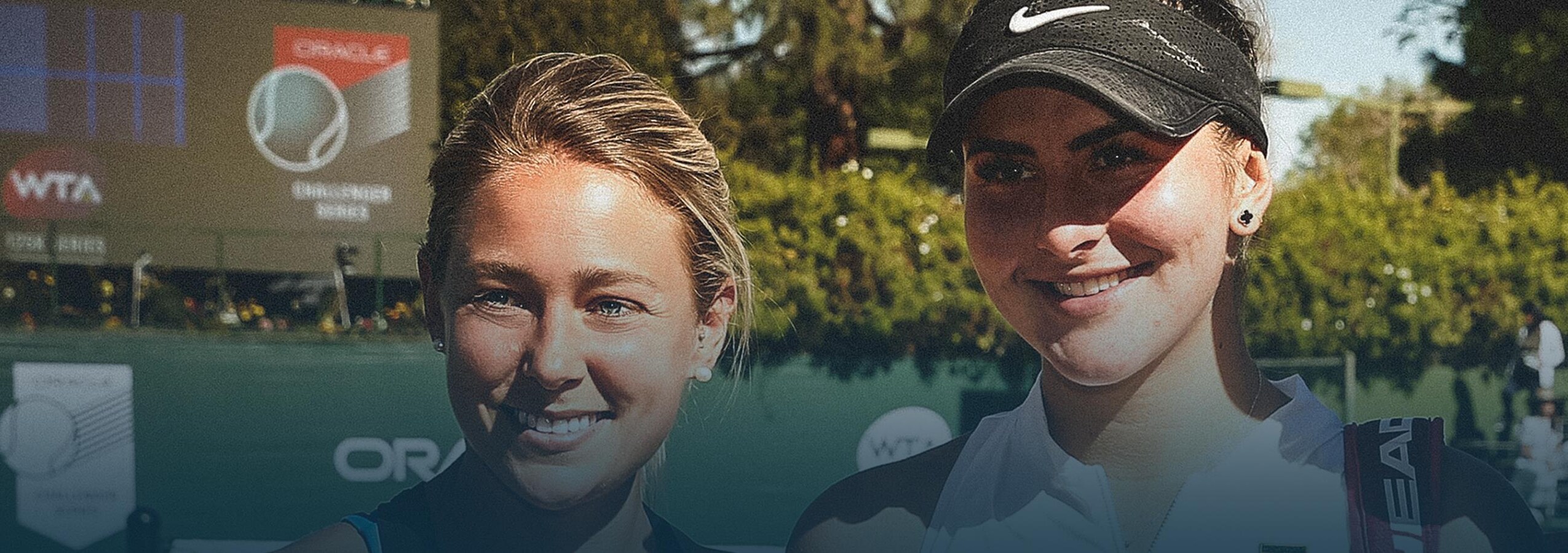 Virginie Tremblay - Préparer Bianca Andreescu Elles se tiennent côte à côte et sourient.