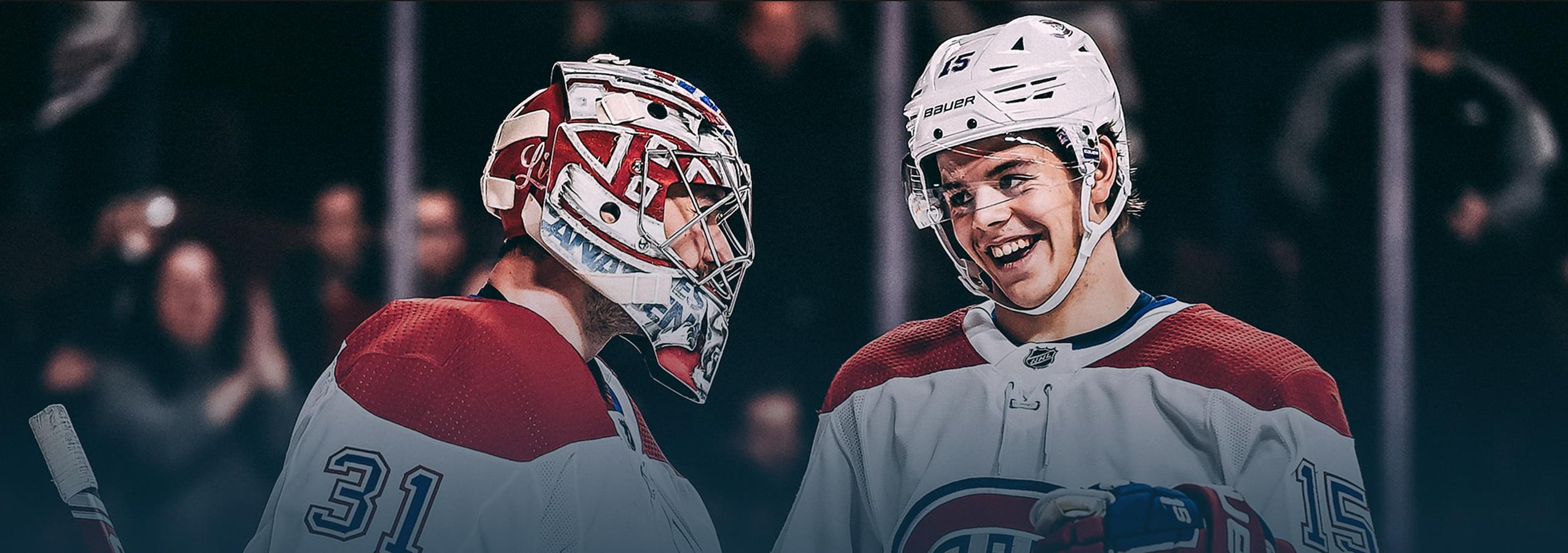 Jesperi Kotkaniemi - Ma première saison à Montréal Jesperi Kotkaniemi (droite) et Carey Price